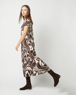 Load image into Gallery viewer, Sporty Swing Dress in Watermarble Jersey
