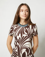 Load image into Gallery viewer, Sporty Swing Dress in Watermarble Jersey