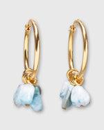 Load image into Gallery viewer, Wanderer Hoop Earrings in Light Blue