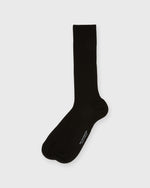 Load image into Gallery viewer, Trouser Dress Socks in Black Extra Fine Merino