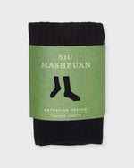Load image into Gallery viewer, Trouser Dress Socks in Black Extra Fine Merino