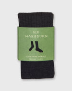 Load image into Gallery viewer, Trouser Dress Socks in Heather Charcoal Extra Fine Merino