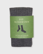 Load image into Gallery viewer, Trouser Dress Socks in Heather Grey Extra Fine Merino