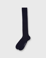 Load image into Gallery viewer, Over-The-Calf Dress Socks in Navy Extra Fine Merino