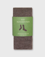 Load image into Gallery viewer, Over-The-Calf Dress Socks in Heather Brown Extra Fine Merino