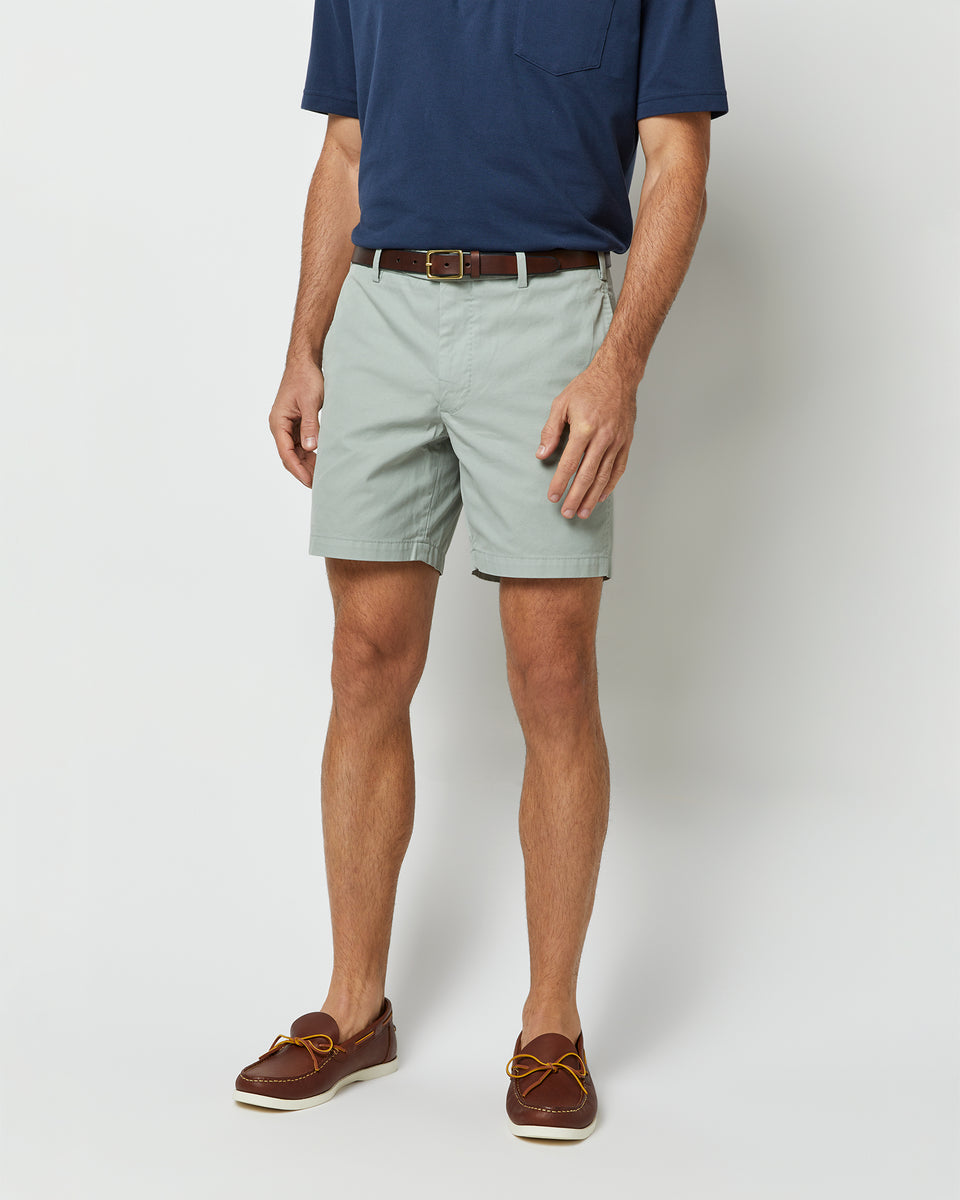 Garment-Dyed Short in Sage AP Lightweight Twill