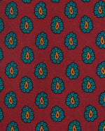 Load image into Gallery viewer, Silk Print Tie in Red/Emerald/Gold Paisley
