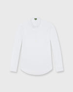 Load image into Gallery viewer, Knit Button-Down Popover Shirt in White Pima Pique