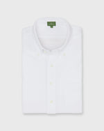 Load image into Gallery viewer, Knit Button-Down Popover Shirt in White Pima Pique