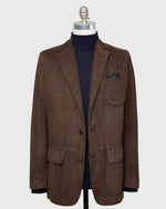 Load image into Gallery viewer, Butcher Jacket in Chocolate Suede