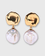 Load image into Gallery viewer, Coin Reflection Clip-On Earrings in Gold
