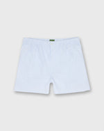 Load image into Gallery viewer, Button-Front Boxer Short in Blue/White University Stripe Oxford