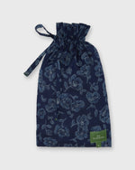 Load image into Gallery viewer, Button-Front Boxer Short in Navy/Slate/Grey Floral Print Poplin