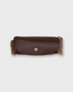 Load image into Gallery viewer, Shoe Polishing Mitt in Dark Brown Leather/Shearling