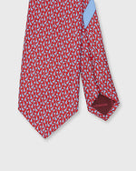 Load image into Gallery viewer, Silk Print Tie in Red Giraffes