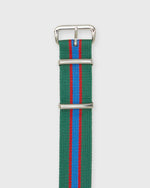 Load image into Gallery viewer, Nato Watch Strap in Green/Blue/Red Stripe