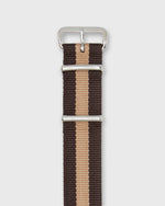 Load image into Gallery viewer, Nato Watch Strap in Brown/Tan Stripe