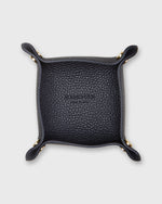 Load image into Gallery viewer, Soft Small Square Tray in Dark Navy Leather