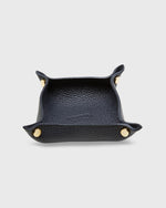 Load image into Gallery viewer, Soft Small Square Tray in Dark Navy Leather