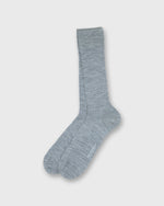 Load image into Gallery viewer, Trouser Dress Socks in Light Heather Grey Extra Fine Merino