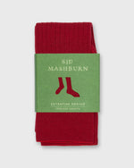 Load image into Gallery viewer, Trouser Dress Socks in Red Extra Fine Merino
