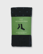 Load image into Gallery viewer, Over-The-Calf Dress Socks in Navy/Glacier Dot Extra Fine Merino