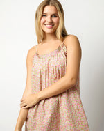 Load image into Gallery viewer, Lena Slip in Pink/Green Hannah Rose Liberty Fabric
