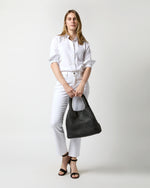 Load image into Gallery viewer, Mercato Handwoven Tote in Black Leather