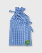Load image into Gallery viewer, Button-Front Boxer Short in Blue Gingham Poplin