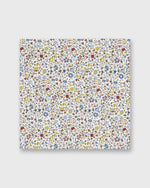 Load image into Gallery viewer, Cotton Print Pocket Square in Olive Godinton Garden Liberty Fabric