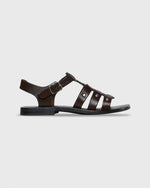 Load image into Gallery viewer, Studded Sandal in Chocolate Leather