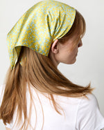 Load image into Gallery viewer, Anyway Scarf in Yellow Ffion Mair Liberty Fabric Silk