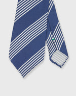 Load image into Gallery viewer, Silk Print Tie in Blue/White Stripe