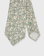 Load image into Gallery viewer, Silk Print Tie in Bone/Lake Green Floral