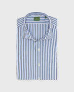 Load image into Gallery viewer, Spread Collar Sport Shirt in Ink Stripe Chambray