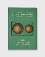 Load image into Gallery viewer, Jacket Button Set in Domed Thumbprint Brass