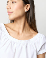Load image into Gallery viewer, Extra Small Brilliant Earrings in Aquamarine