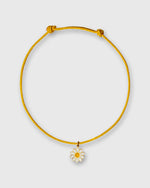 Load image into Gallery viewer, Daisy Charm Bracelet in Gold/Assorted Color Cord