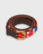 Load image into Gallery viewer, 1" African Fully Beaded Belt in Lakuru Multi
