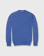 Load image into Gallery viewer, Fine-Gauge Crewneck Sweater in Delft Blue Escorial Wool