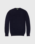 Load image into Gallery viewer, Fine-Gauge Crewneck Sweater in Navy Escorial Wool