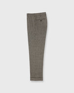 Load image into Gallery viewer, Dress Trouser in Chocolate/Bone Glen Plaid Tweed