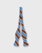 Load image into Gallery viewer, Silk/Cotton Bow Tie in Mahogany Hubbard Stripe