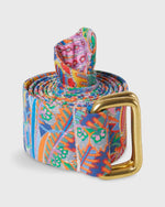 Load image into Gallery viewer, D-Ring Belt in Blue Adelphi Voyage Liberty Print