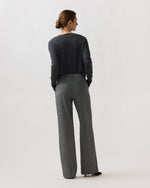 Load image into Gallery viewer, Frankie Pant in Black/White Stretch Herringbone