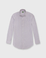 Load image into Gallery viewer, Otto Handmade Sport Shirt in Bone/Mocha/Navy Tattersall Brushed Twill