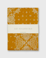 Load image into Gallery viewer, Bandana in Goldenrod/White Paisley
