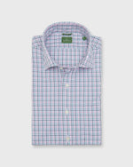 Load image into Gallery viewer, Slim-Fit Spread Collar Sport Shirt in Thistle/Lovat/Spruce Tattersall Poplin