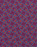 Load image into Gallery viewer, Silk Print Tie in Berry/Lilac/Coral Tab