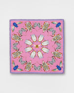 Load image into Gallery viewer, Bugs Square Scarf in Key West Pink